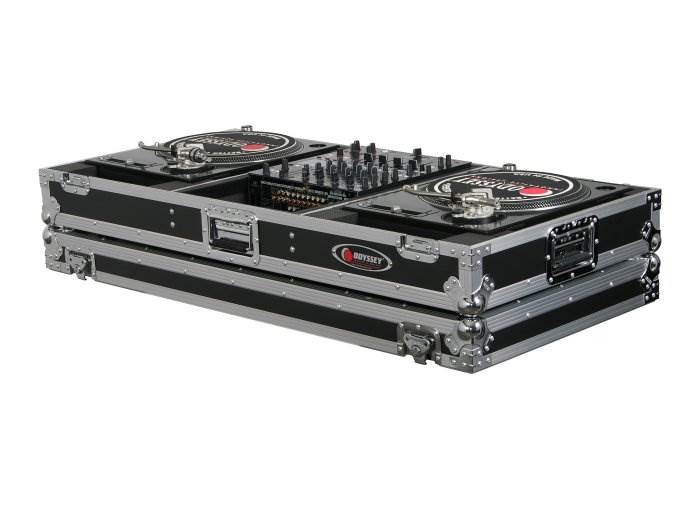 NEW Odyssey FZBM12W 12" Pro DJ Mixer Turntable Battle Mode Flight Case w/ Wheels - VMInnovations
