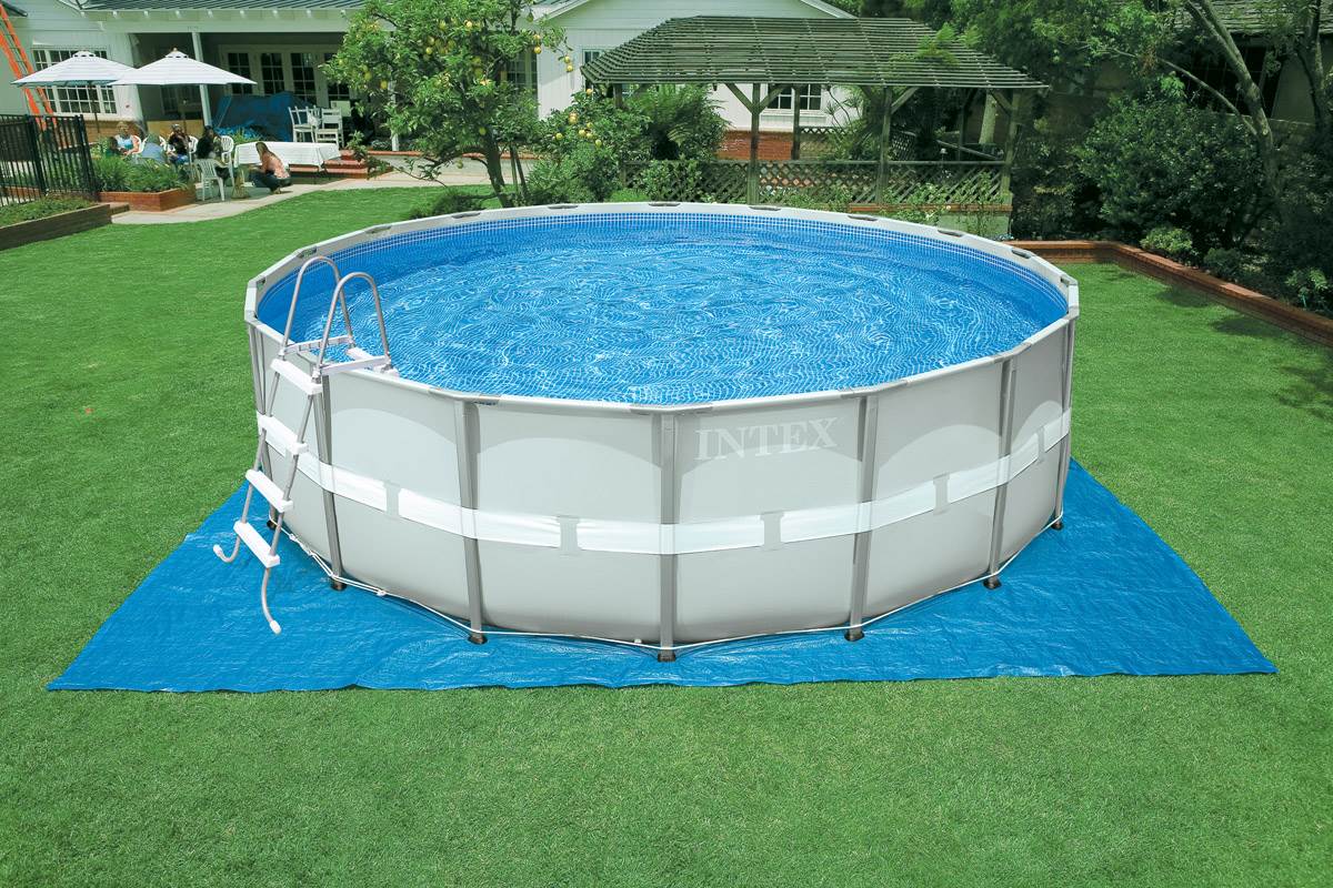 INTEX 16' x 48" Ultra Frame Swimming Pool Set & Saltwater System - Open Box