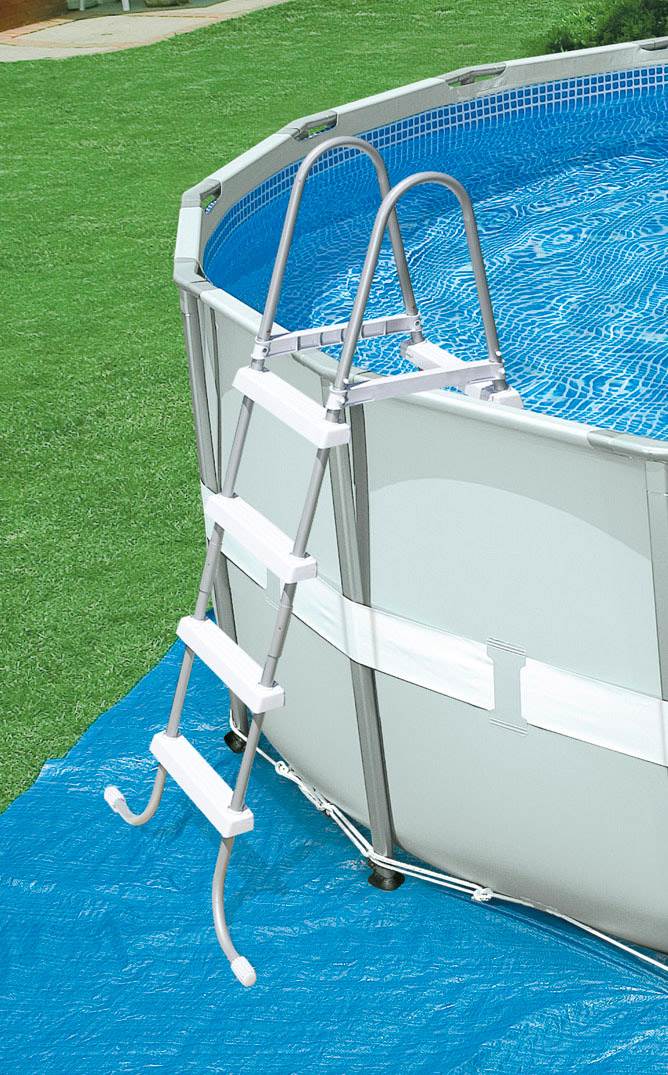 INTEX 16' x 48" Ultra Frame Swimming Pool Set & Saltwater System - Open Box