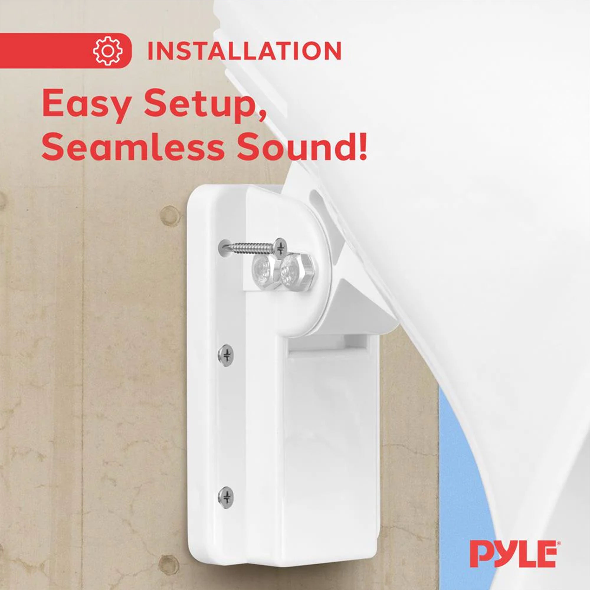 Pyle PHSP4 6" 50W Indoor/Outdoor Waterproof Home PA Speaker 8 Ohm, White - VMInnovations