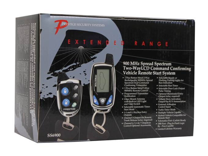 Audiovox SS6900 Long Range LCD Remote Start & Keyless Entry System