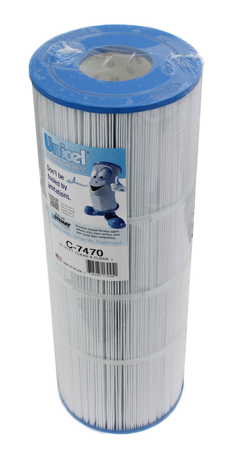 Unicel C-7470 Replacement 80 Sq Ft Pool Filter Cartridge, 170 Pleats (4 Pack)