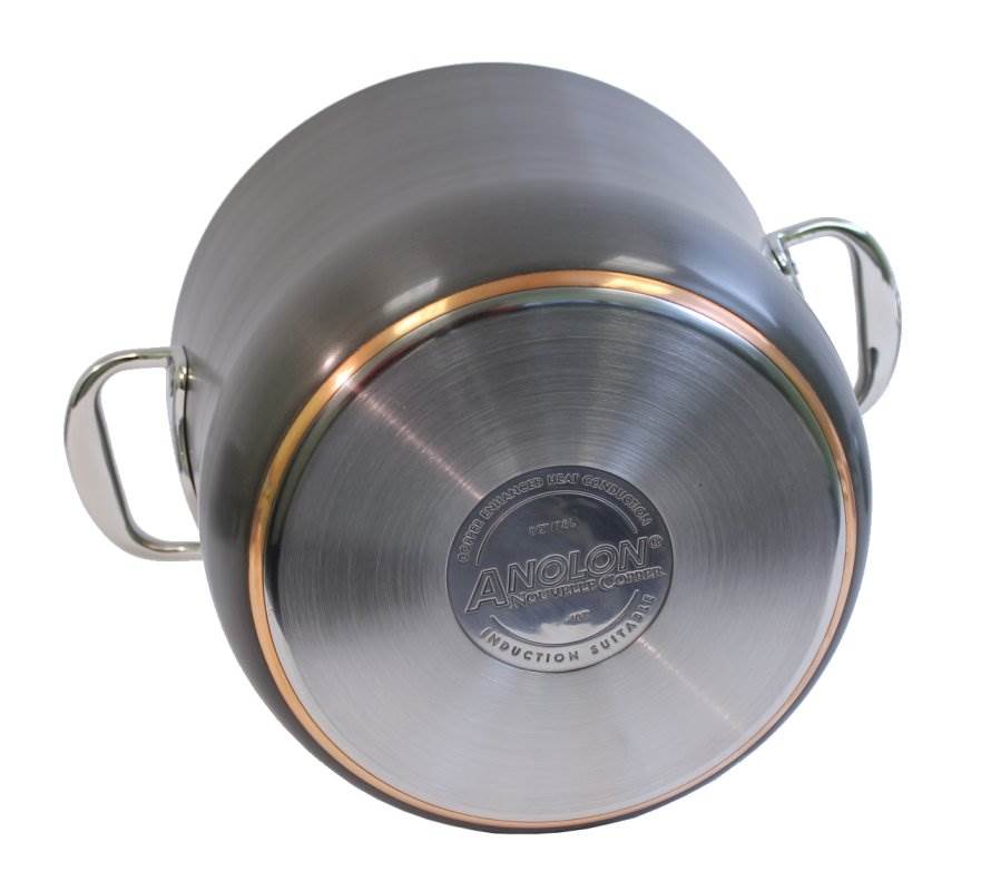 ANOLON 82526 10-Piece Nouvelle Copper Cookware Set Hard-Anodized Non Stick