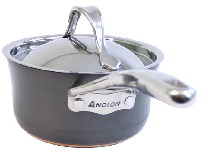 ANOLON 82526 10-Piece Nouvelle Copper Cookware Set Hard-Anodized Non Stick