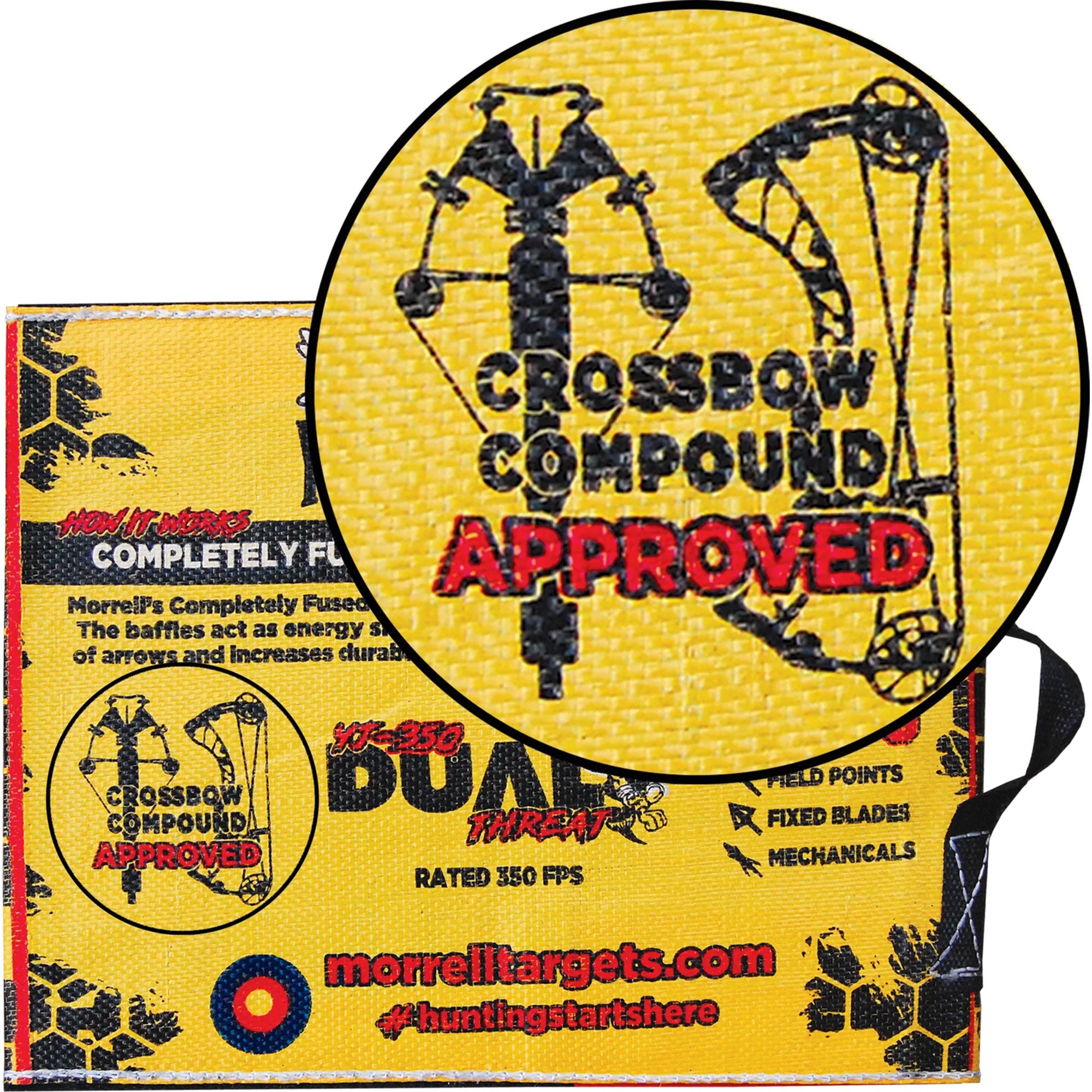 Morrell Yellow Jacket Dual Threat 350 FPS Foam Archery Target Block for All Bows