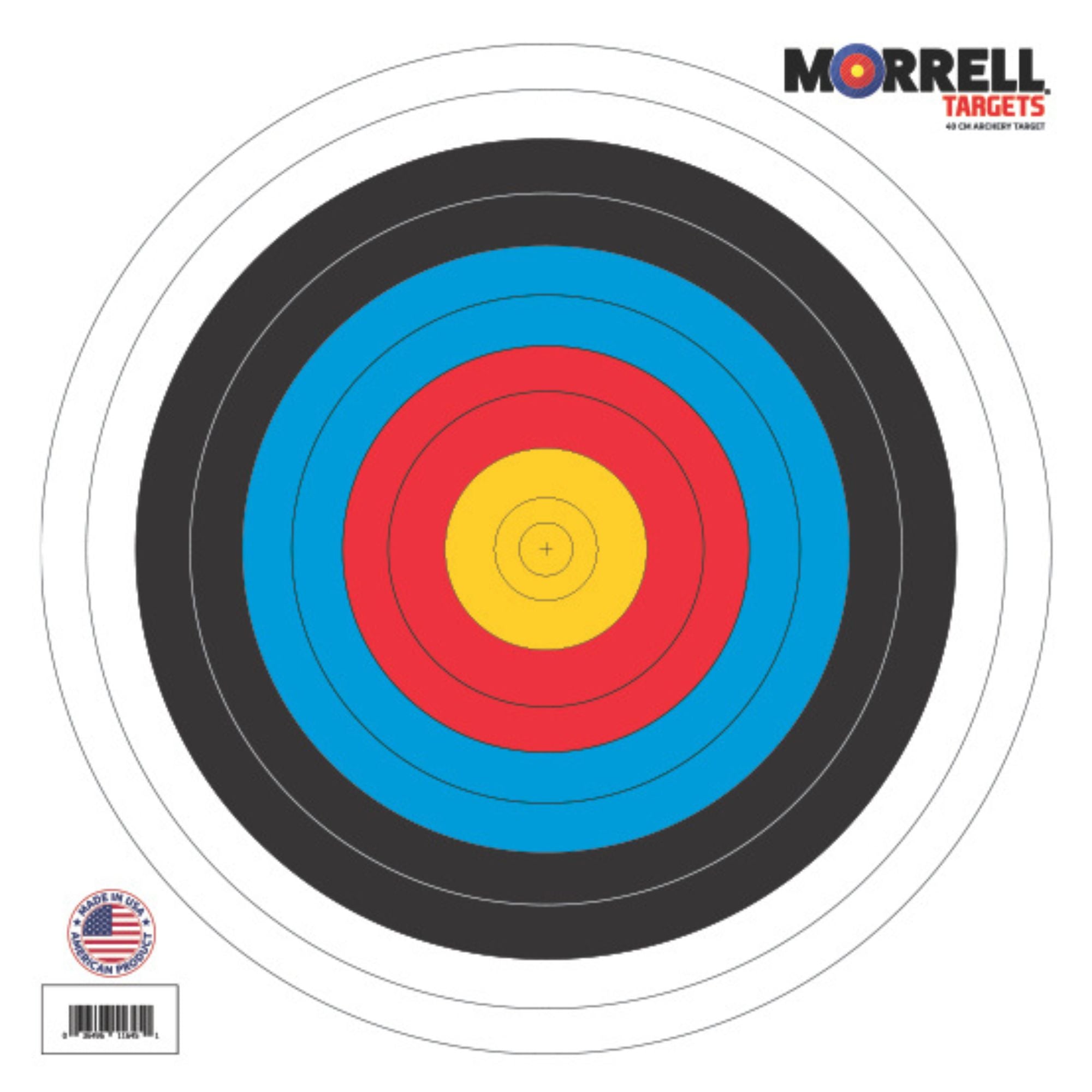 Morrell 60cm Bullseye Paper Face Shooting Targets, 100 Count (Open Box) - VMInnovations