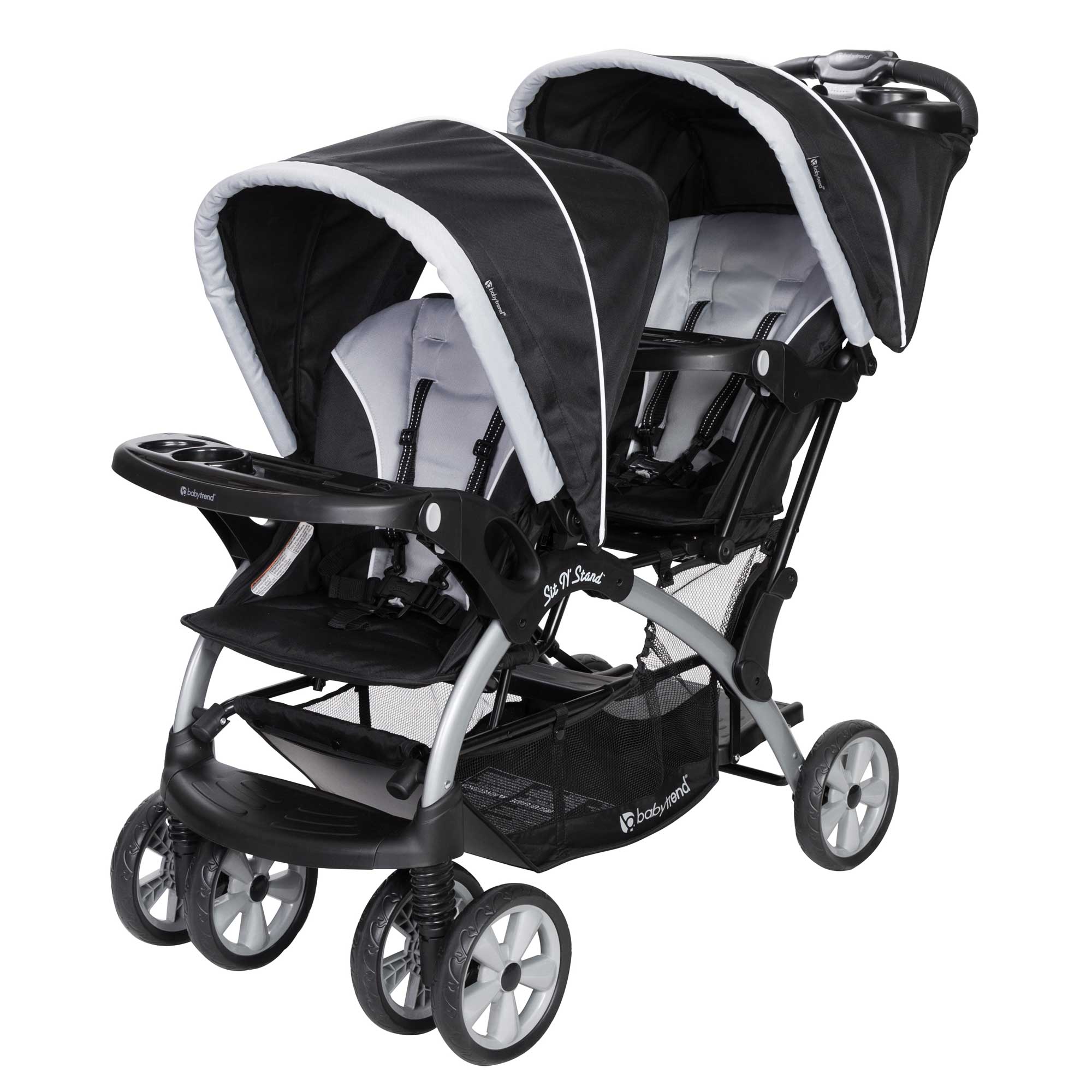 Baby Trend Infant Car Seat & Base (2 Pack) w/ 2 Seat Double Stroller (2 Pack) - VMInnovations