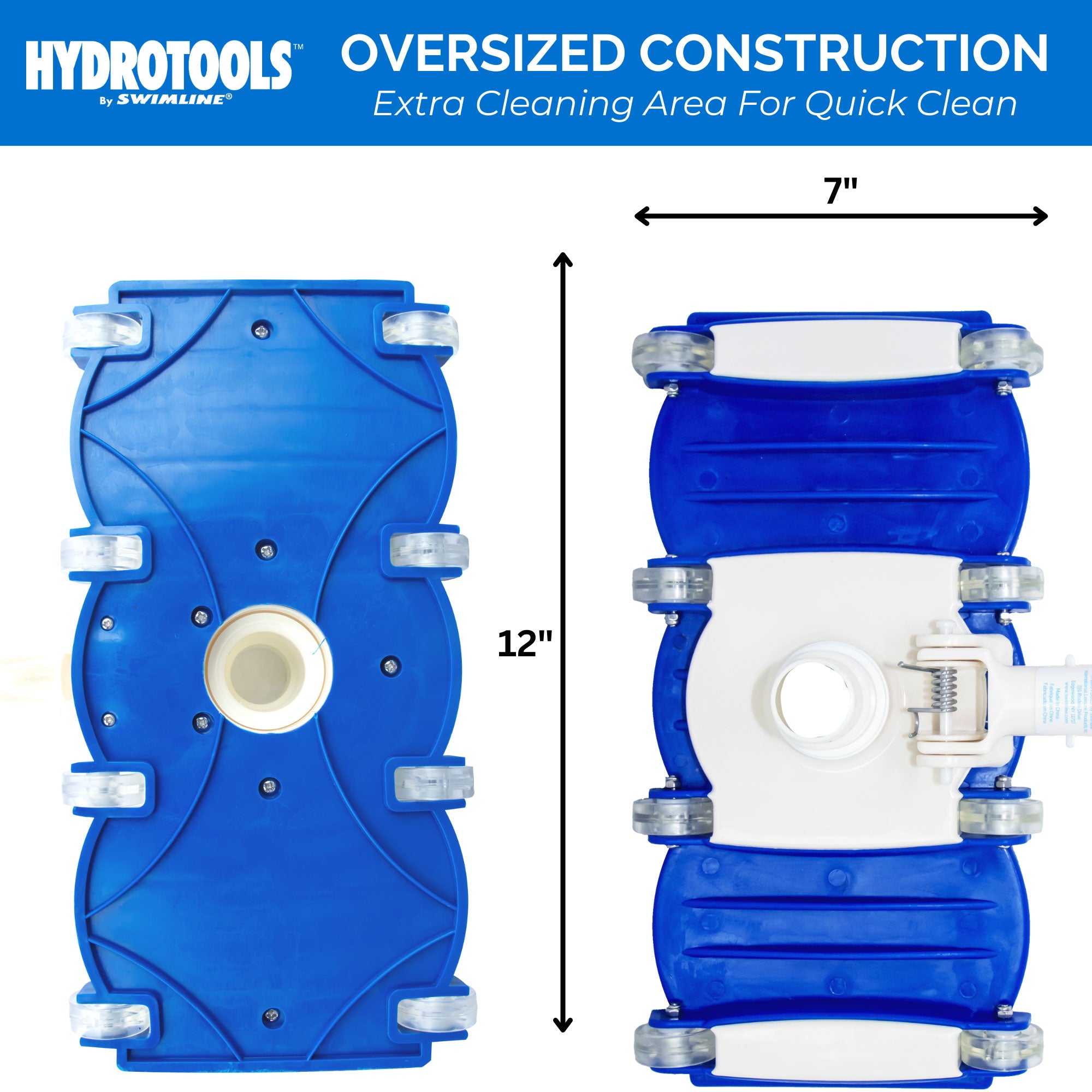 Swimline HydroTools Weighted Flex Vacuum Vac Head Swimming Pool and Spa Cleaner - VMInnovations