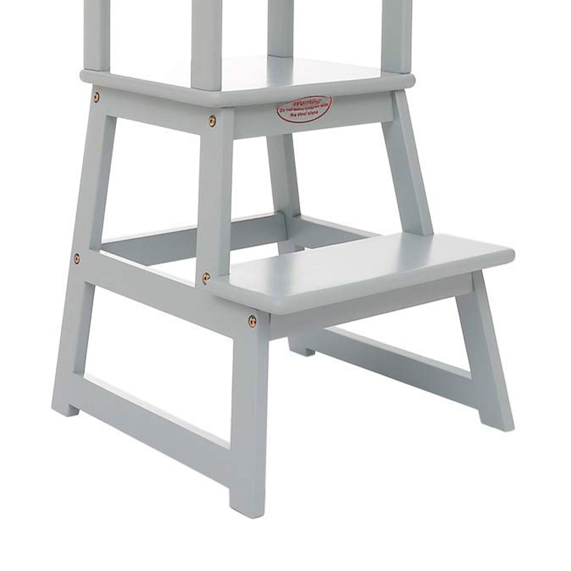 SDADI Kids Kitchen Step Stool Holds up to 150 Pounds with Safety Rail,Gray(Used) - VMInnovations