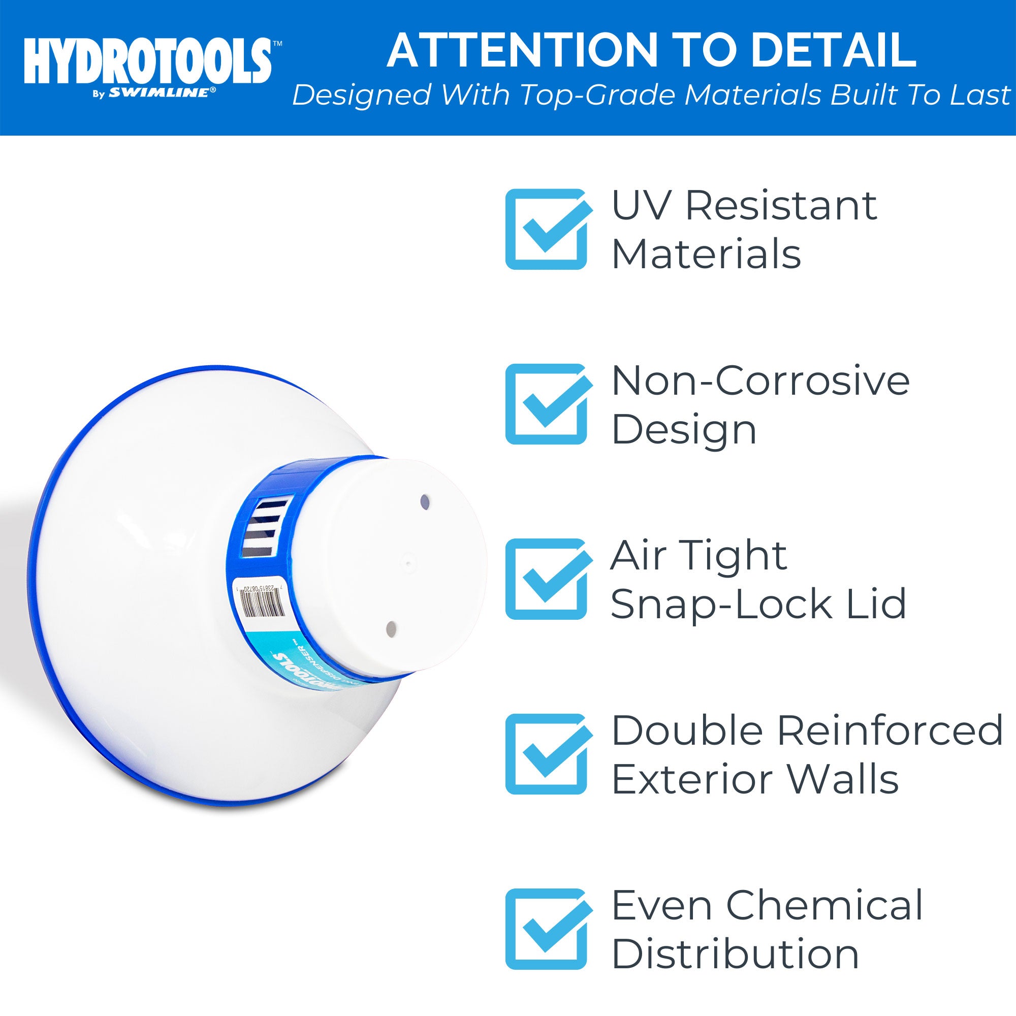 Hydrotools 8720 7" Swimming Pool Floating Dispenser Chlorine Tablets (Open Box) - VMInnovations