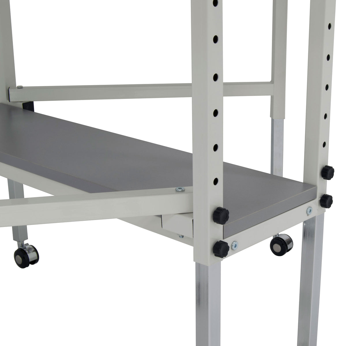 Spree 60" x 36" Adjustable Folding Craft Table with Metal Drawers (Open Box)