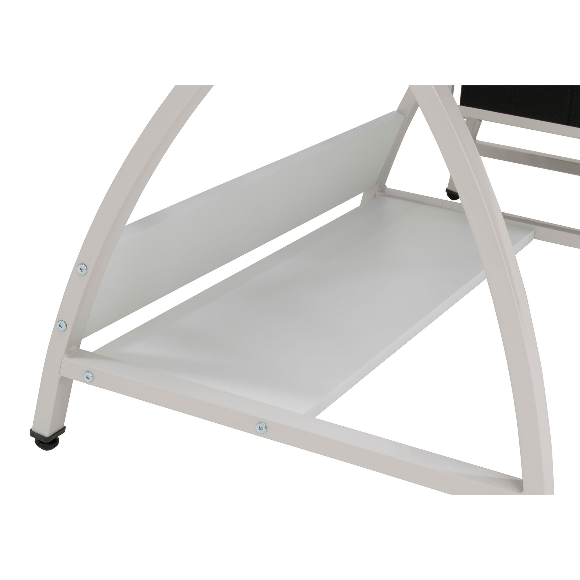 Studio Designs 2 Piece Table with Adjustable Top and Stool, White (Open Box)