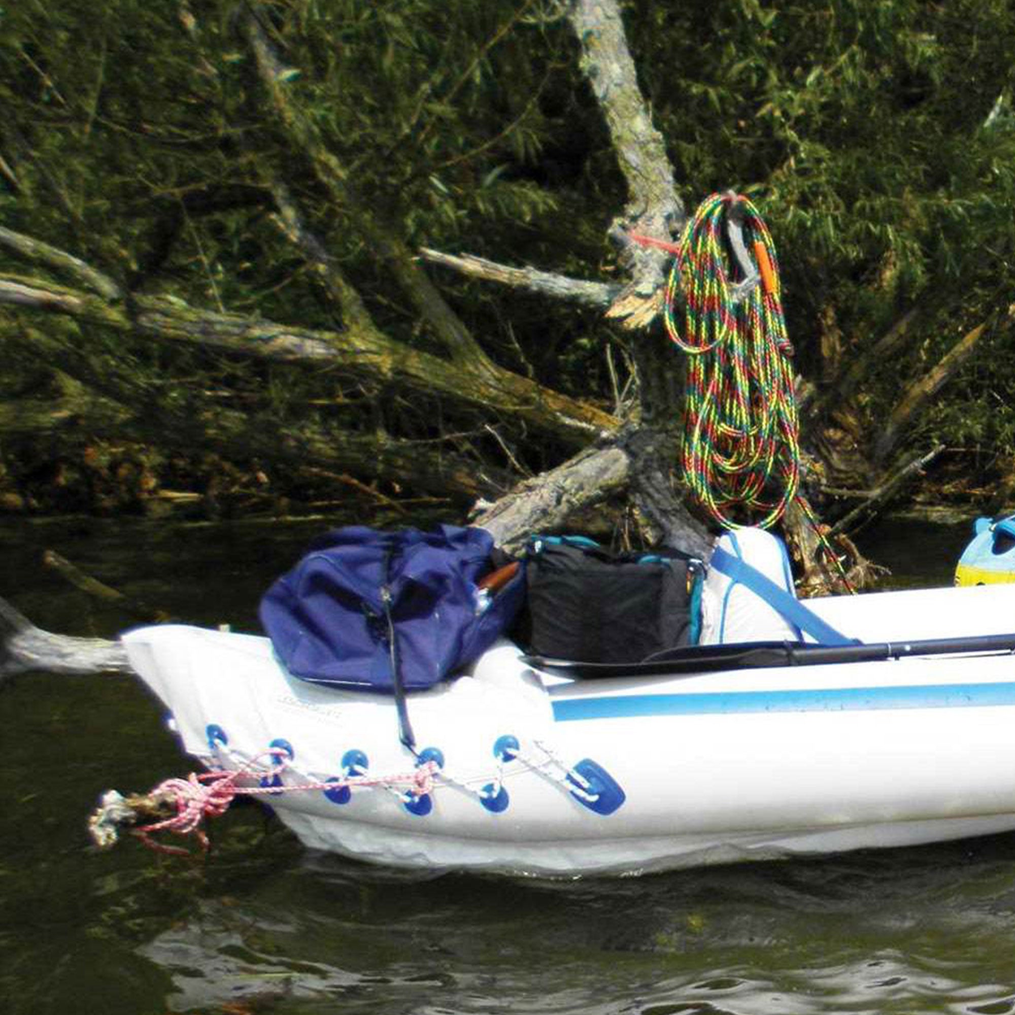 SEA EAGLE 370 Professional 3 Person Inflatable Kayak Canoe Boat w/ Paddles(Used) - VMInnovations