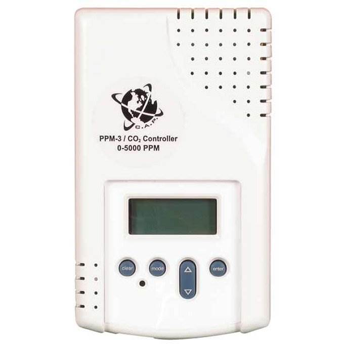 C.A.P PPM-3 CO2 Hydroponics Carbon Dioxide Monitor Controller Sensor (Open Box)