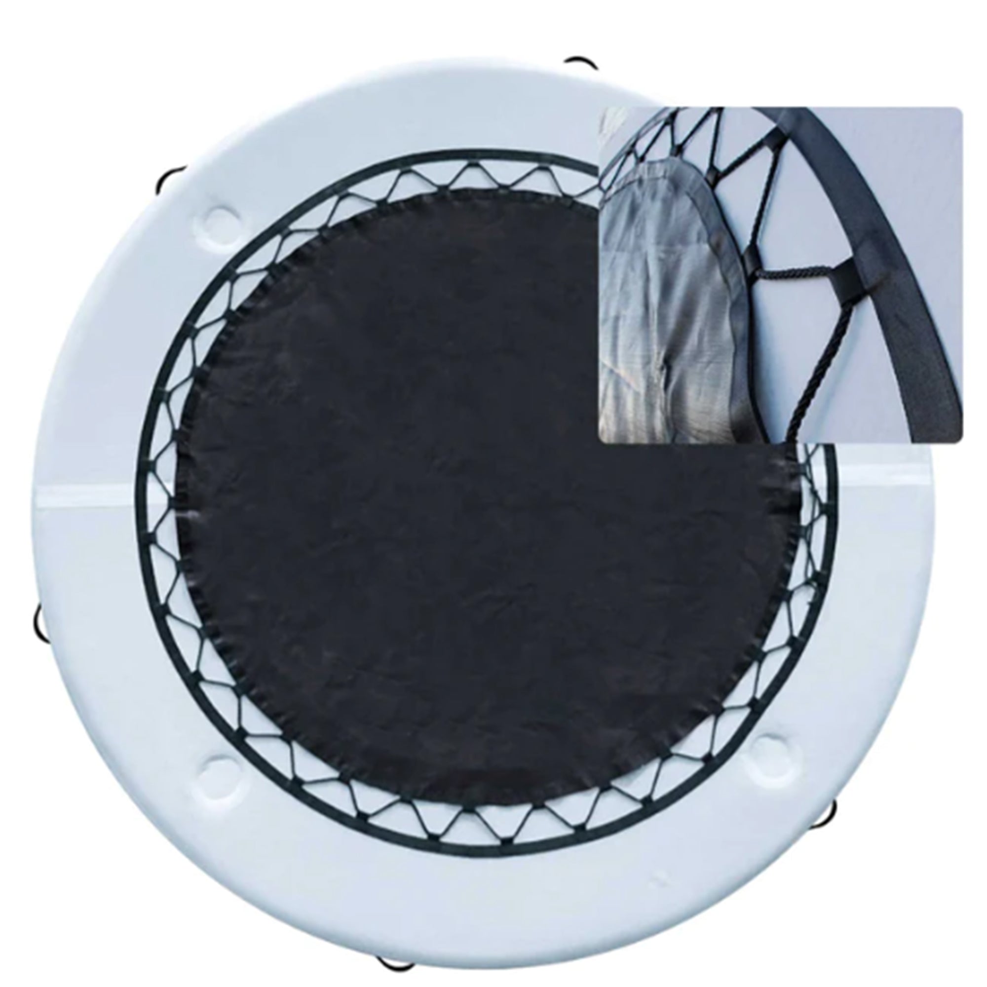 Solstice 10' Inflatable 7-10 Person Mesh Dock Floating Island Platform(Open Box)