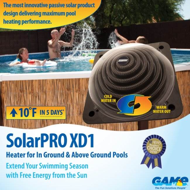 GAME SolarPRO XD1 AquaQuik Swimming Pool Solar Heater Heating Coil (Used)
