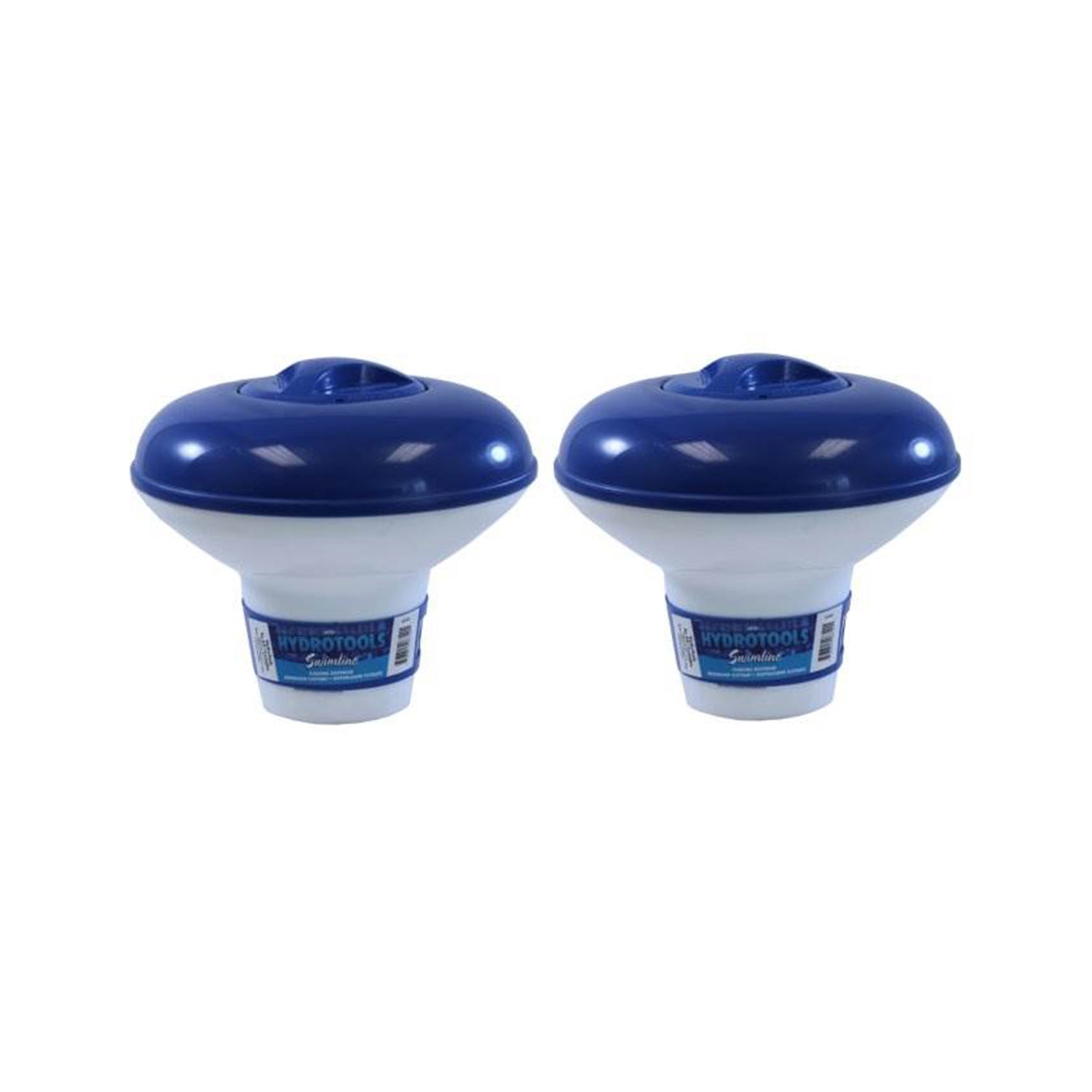 Hydro Tools 7 Inch Large Swimming Pool/Spa Floating Tablet Dispenser (2-Pack)