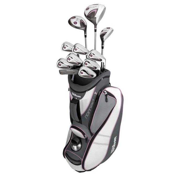 WILSON HOPE PLATINUM Womens Ladies Right-Handed Complete Golf Club Set w/ Bag