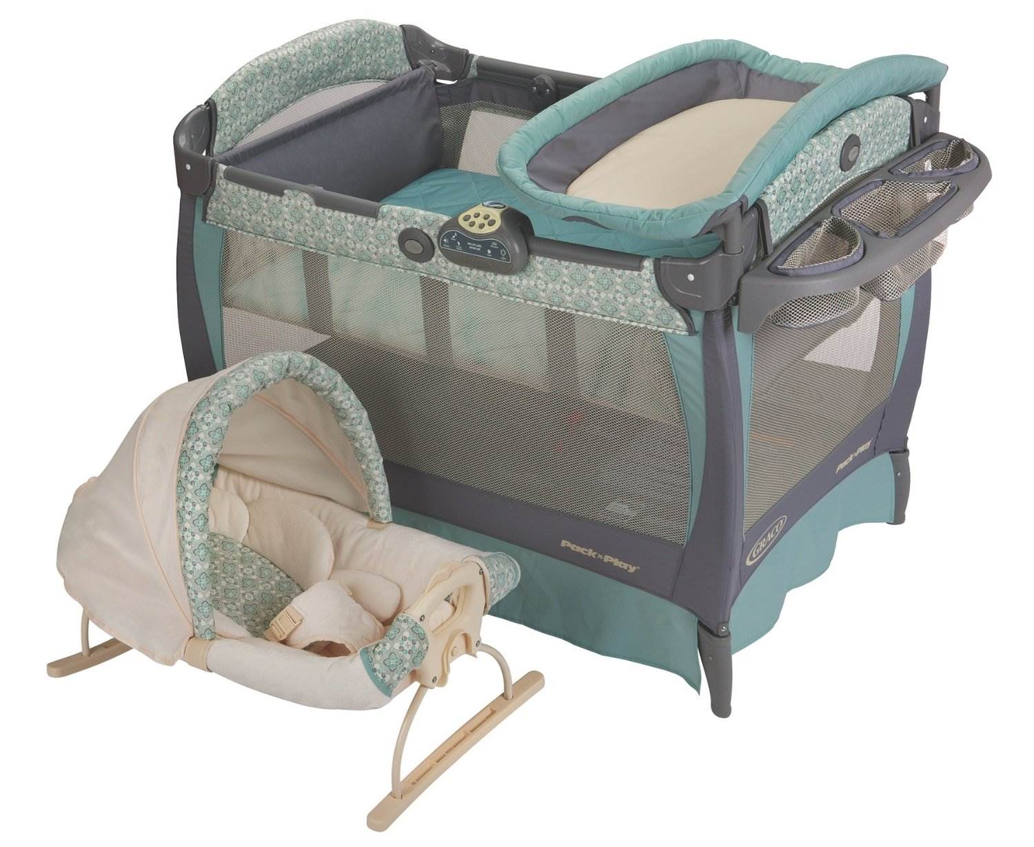 Graco Pack 'n Play Playard with Cuddle Cove Rocking Seat, Winslet (Open Box)