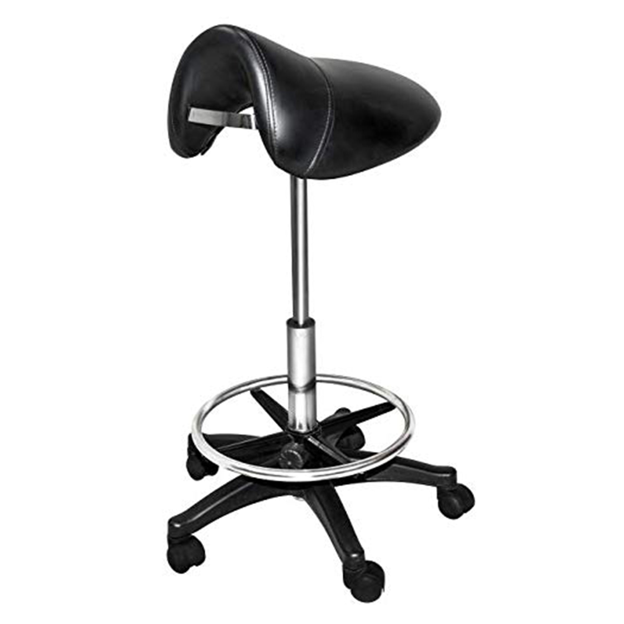 Chromium Professional Rotating Cutting Stool with Foam Cushions, Black(Open Box) - VMInnovations