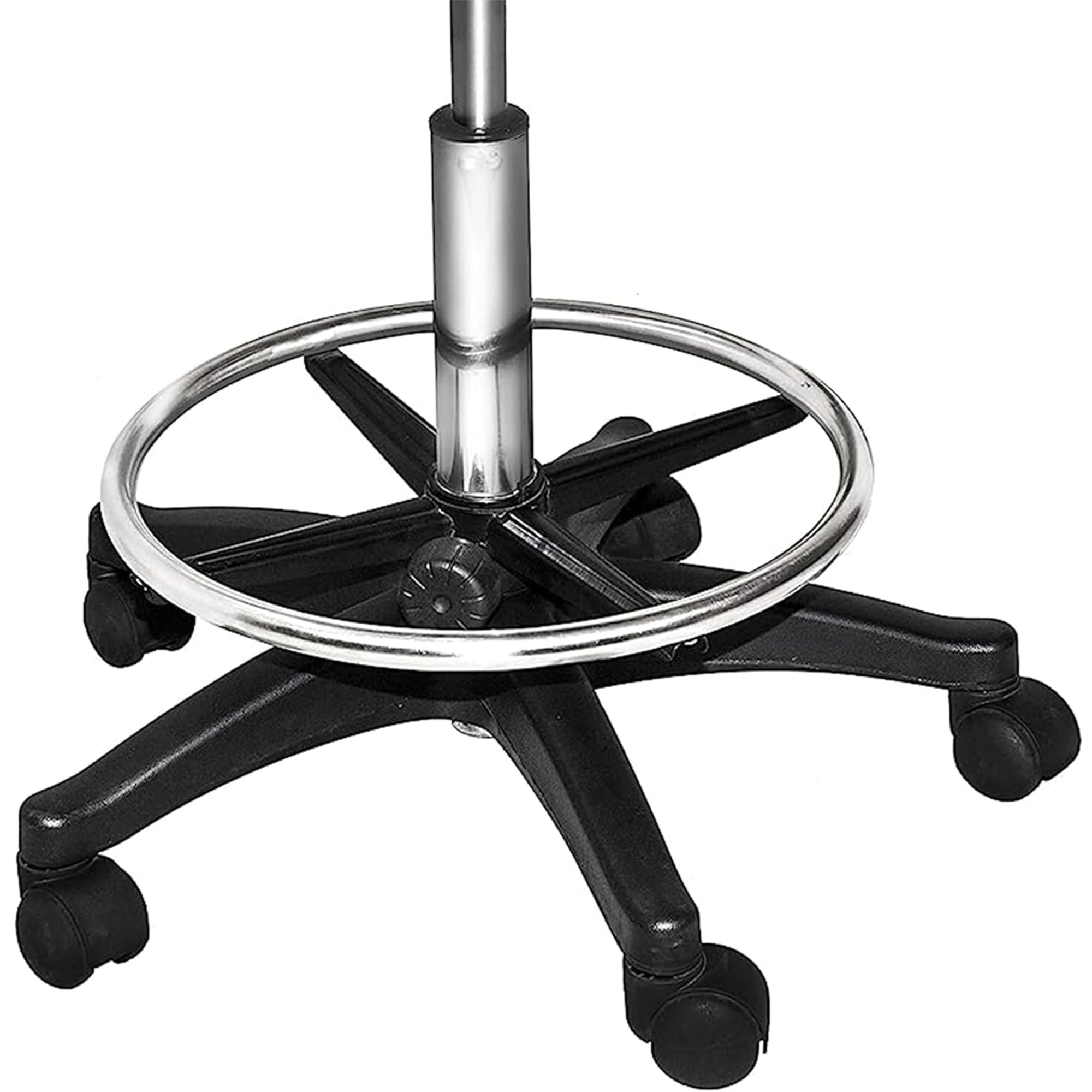 Chromium Professional Rotating Saddle Cutting Stool w/Foam Cushions, Black(Used) - VMInnovations