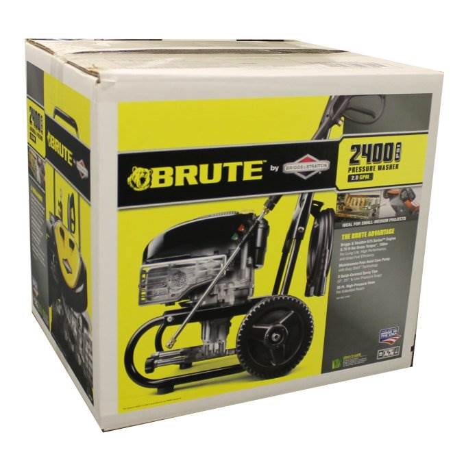 Brute 020426 2400 PSI 2.0 GPM 190cc Gas Power Pressure Washer - Open Box