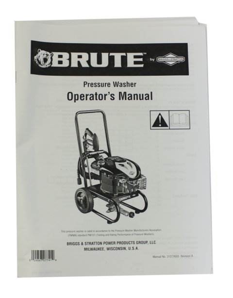 Brute 020426 2400 PSI 2.0 GPM 190cc Gas Power Pressure Washer - For Parts