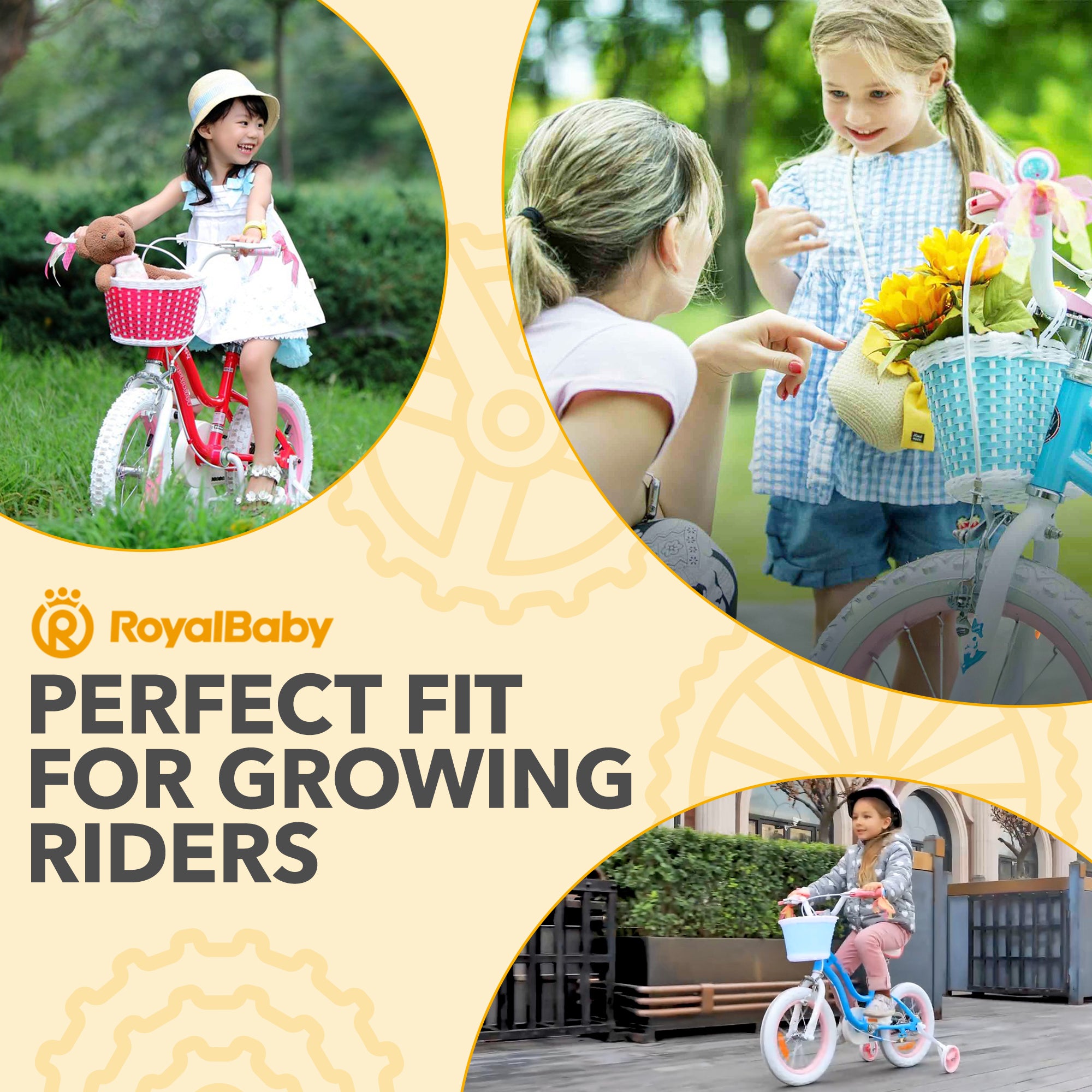 RoyalBaby Stargirl Children's Bicycle 14 Inch w/Training Wheels, Pink (Open Box) - VMInnovations
