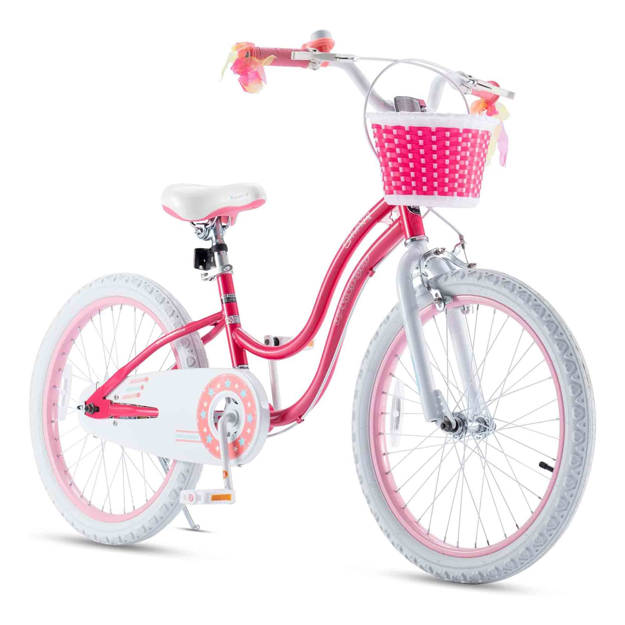 RoyalBaby Stargirl Children's Outdoor Bicycle, 20 Inch with Kickstand, Pink - VMInnovations
