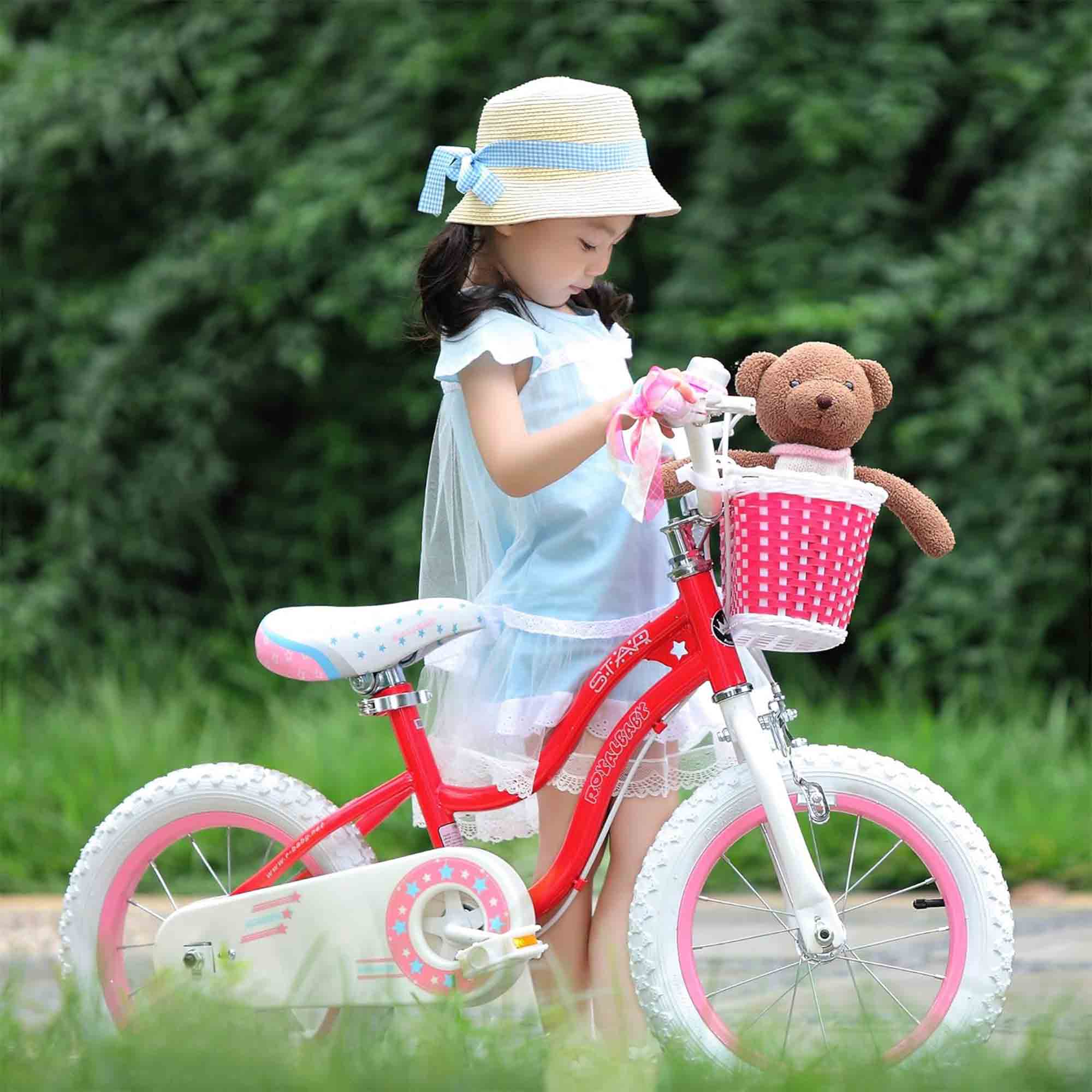 RoyalBaby Stargirl Children's Outdoor Bicycle, 20 Inch with Kickstand, Pink - VMInnovations