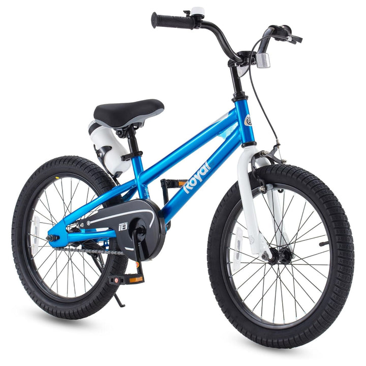 RoyalBaby Freestyle Outdoor Kid's Sporty Bicycle with Kickstand, 18 Inch, Blue