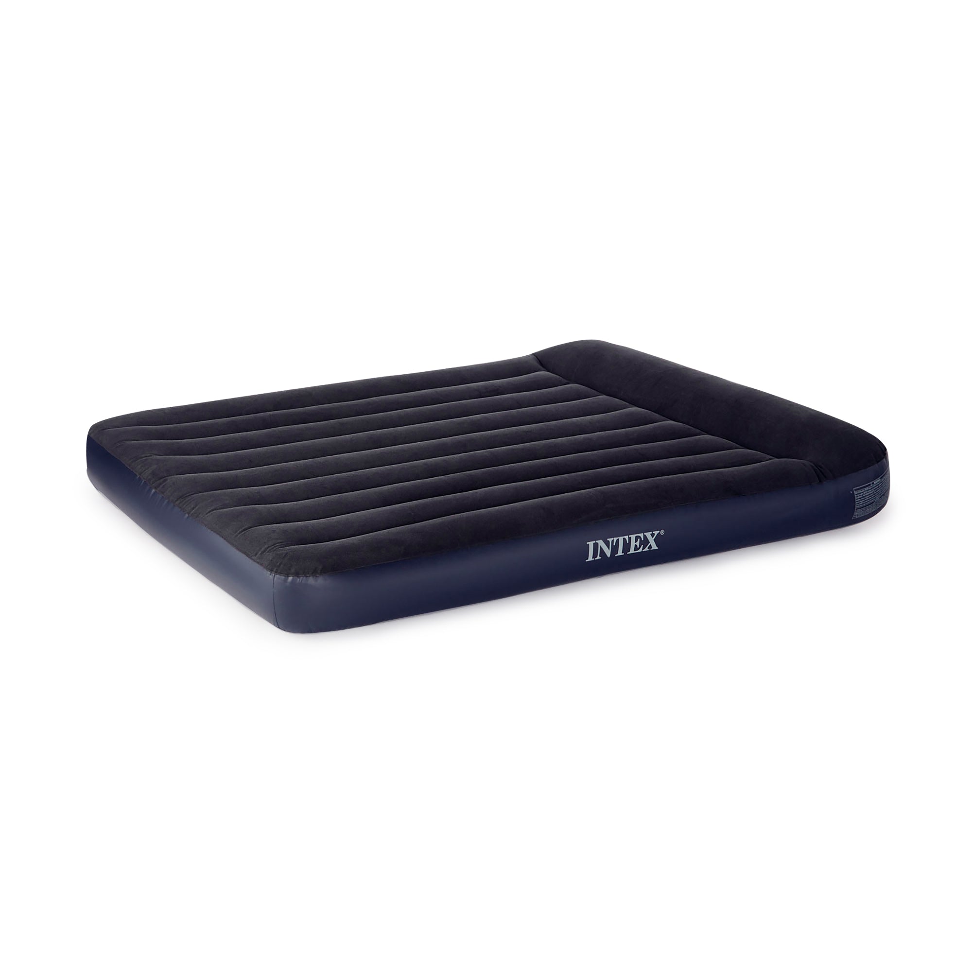 Intex Queen Classic Pillow Rest Air Mattress Bed w/ Built-In Pump (Open Box)