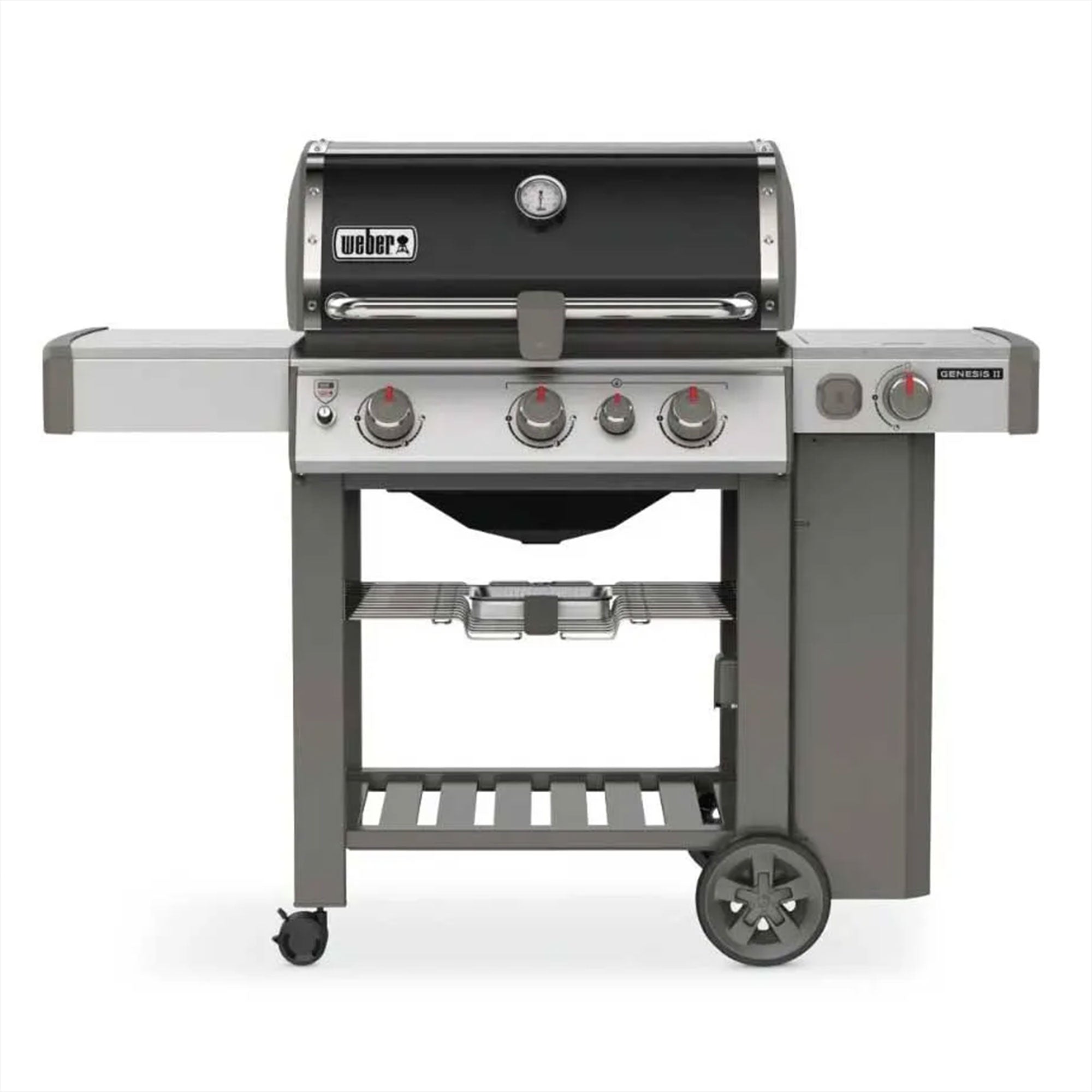 Weber Genesis II SE-330 Stainless Steel 3 Burner Liquid Propane Gas Grill, Black - VMInnovations