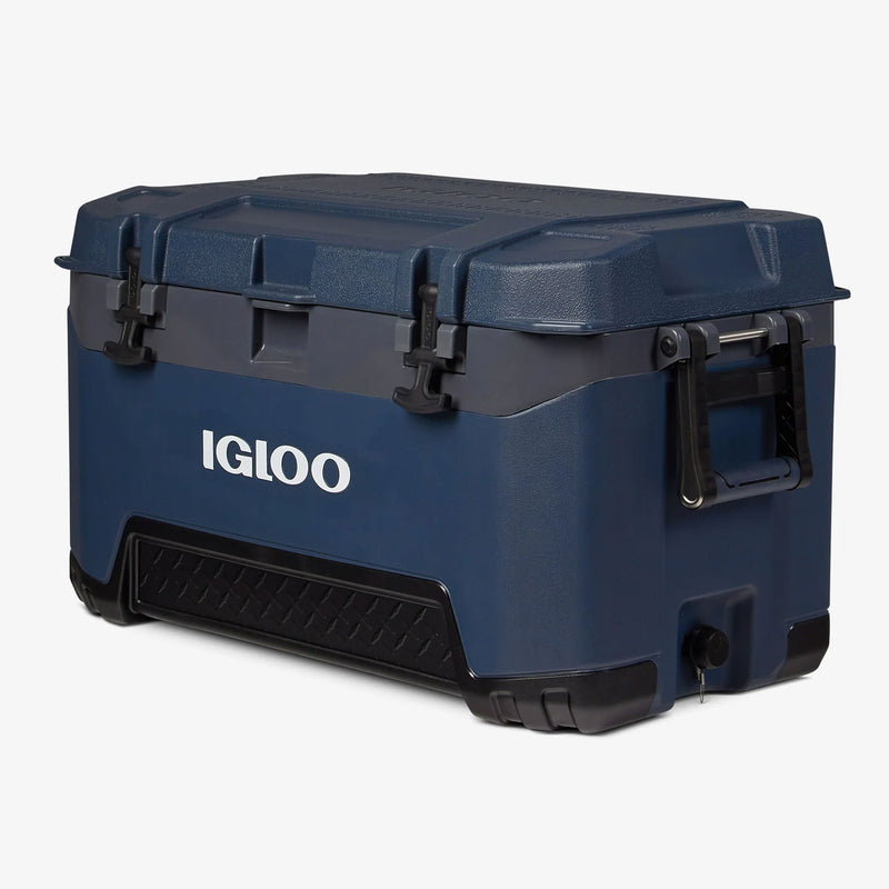 Igloo BMX 72 Quart Ice Chest Cooler with Cool Riser Technology, Rugged Blue