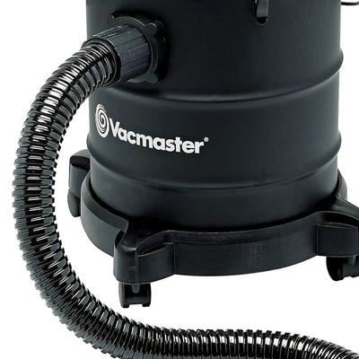 Vacmaster 6 Gallon 120 Volt Portable Corded Electric Ash Vacuum w/Wheels, Black