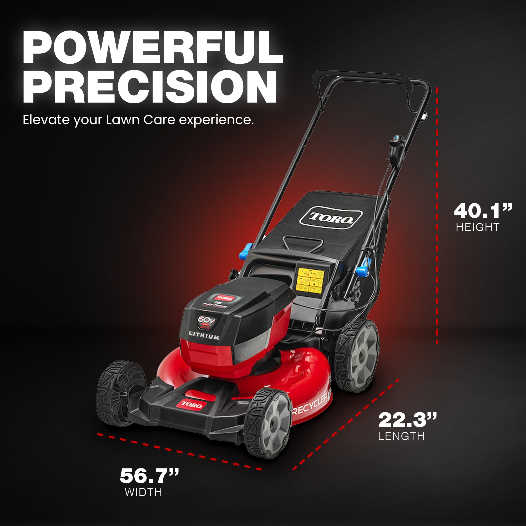 Toro Recycler 21” Deck 60V Max Motor Push Lawn Mower Tool Only, Red (For Parts) - VMInnovations
