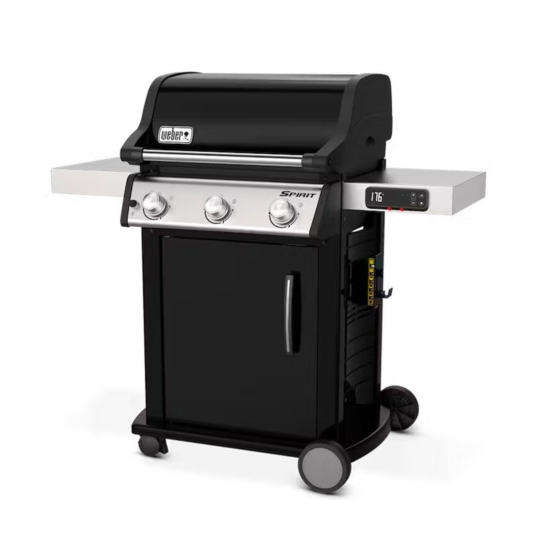 Weber Spirit 529 Square Inch Freestanding Cast Iron Natural Gas Grill, Black - VMInnovations
