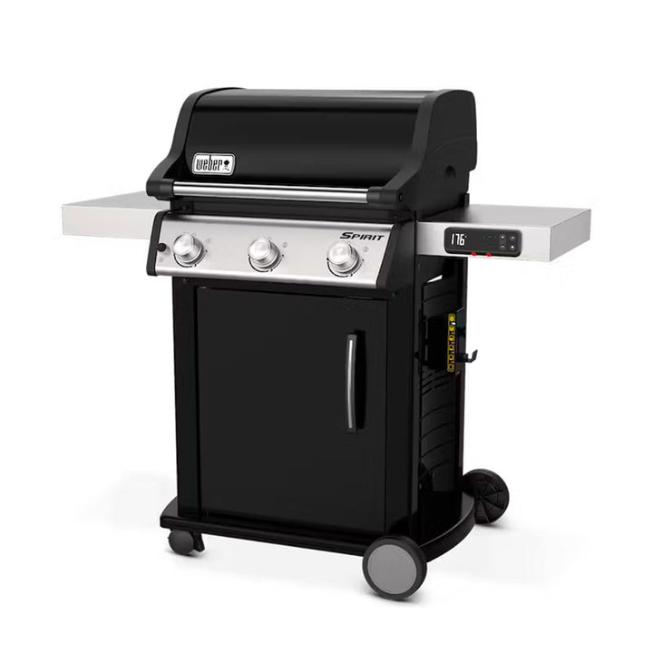 Weber Spirit 529 Square Inch Freestanding Cast Iron Natural Gas Grill, Black - VMInnovations