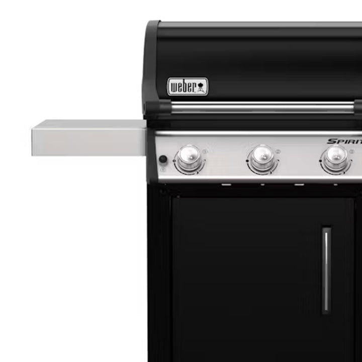 Weber Spirit 529 Square Inch Freestanding Cast Iron Natural Gas Grill, Black - VMInnovations