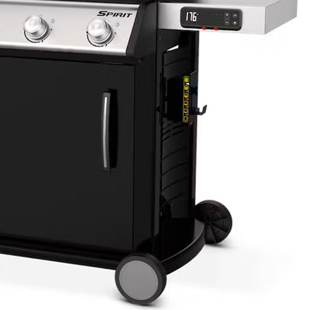 Weber Spirit 529 Square Inch Freestanding Cast Iron Natural Gas Grill, Black - VMInnovations