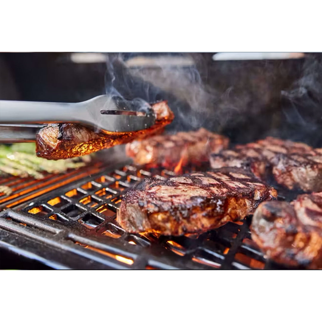 Weber SmokeFire Sear ELX4 Outdoor 24" Wood Fire Pellet Smart Smoker Grill, Black - VMInnovations