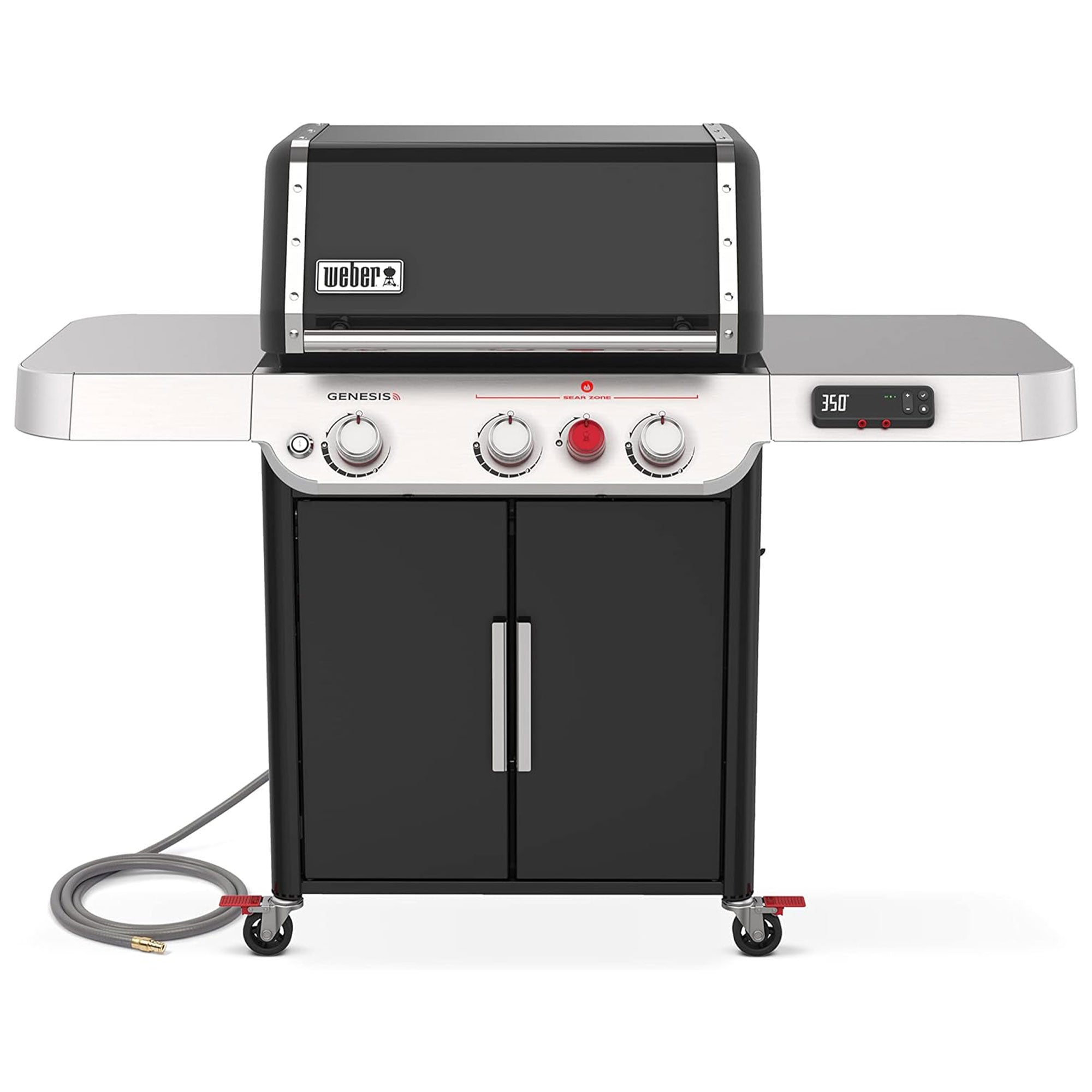 Weber Genesis EX-325s Outdoor 3 Burner Smart Natural Gas Barbecue Grill, Black - VMInnovations