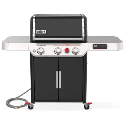 Weber Genesis EX-325s Outdoor 3 Burner Smart Natural Gas Barbecue Grill, Black