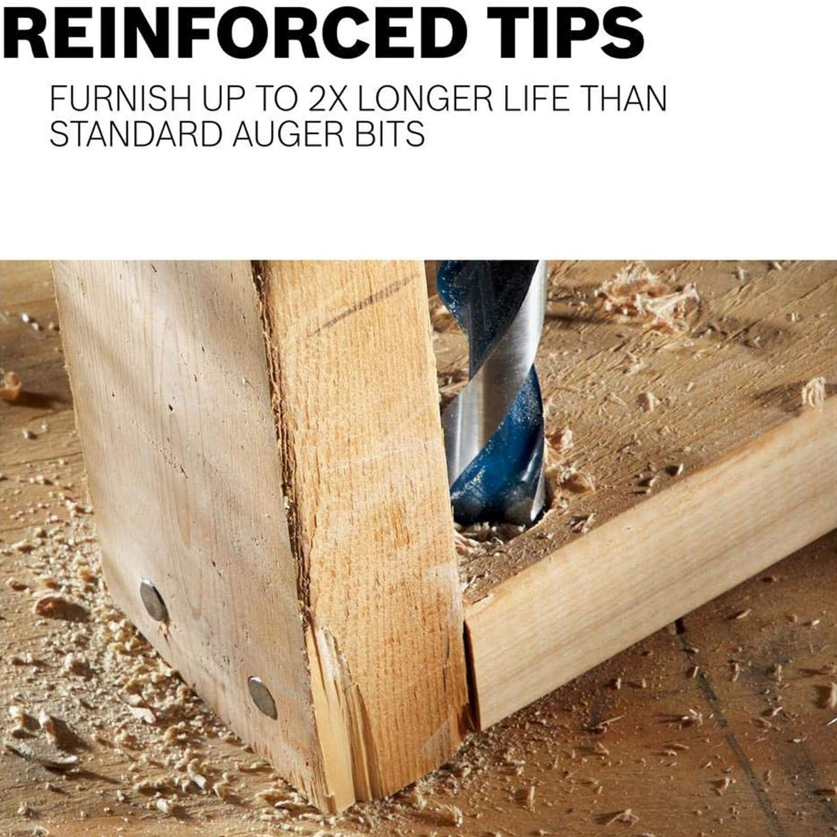 Bosch 1.5"x 17.5" Daredevil Auger Bits with Dual Cutting Edges (Open Box)