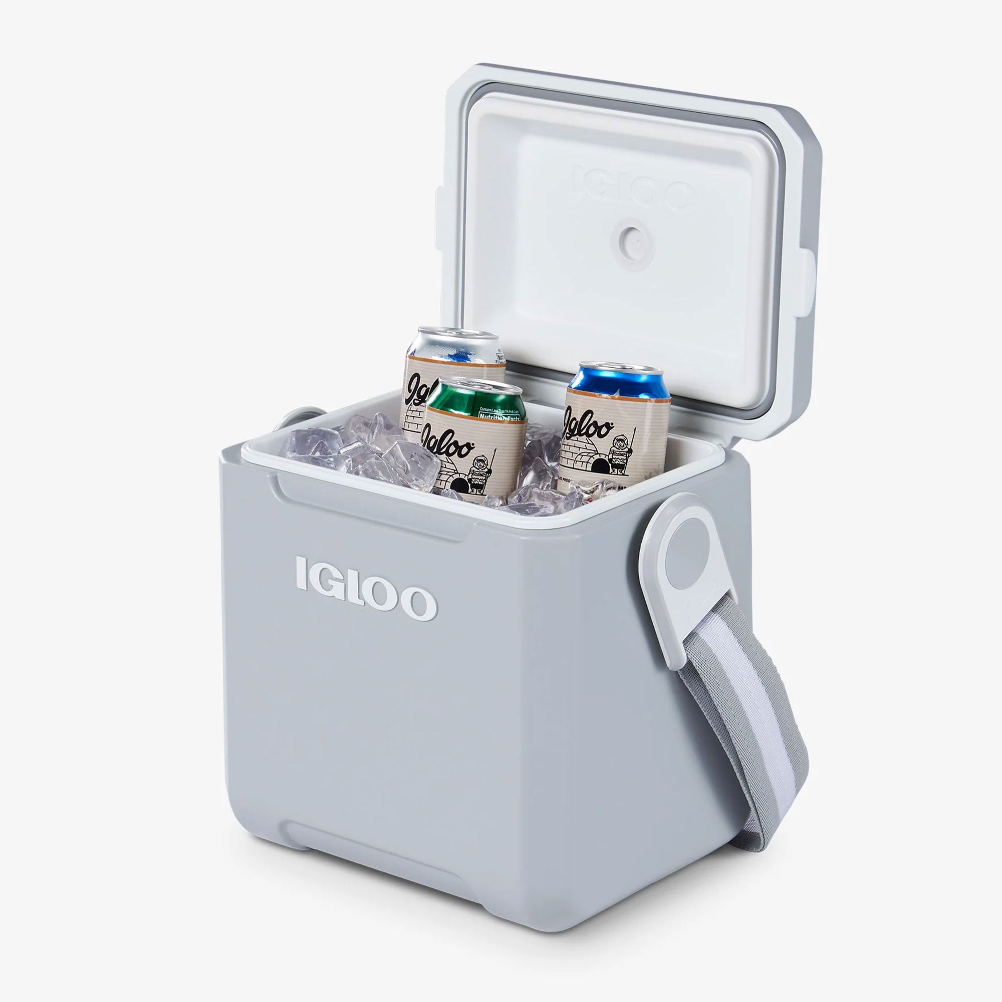 Igloo 11 Quart Tag Along Too Insulated Strapped Picnic Style Cooler, Light Gray - VMInnovations