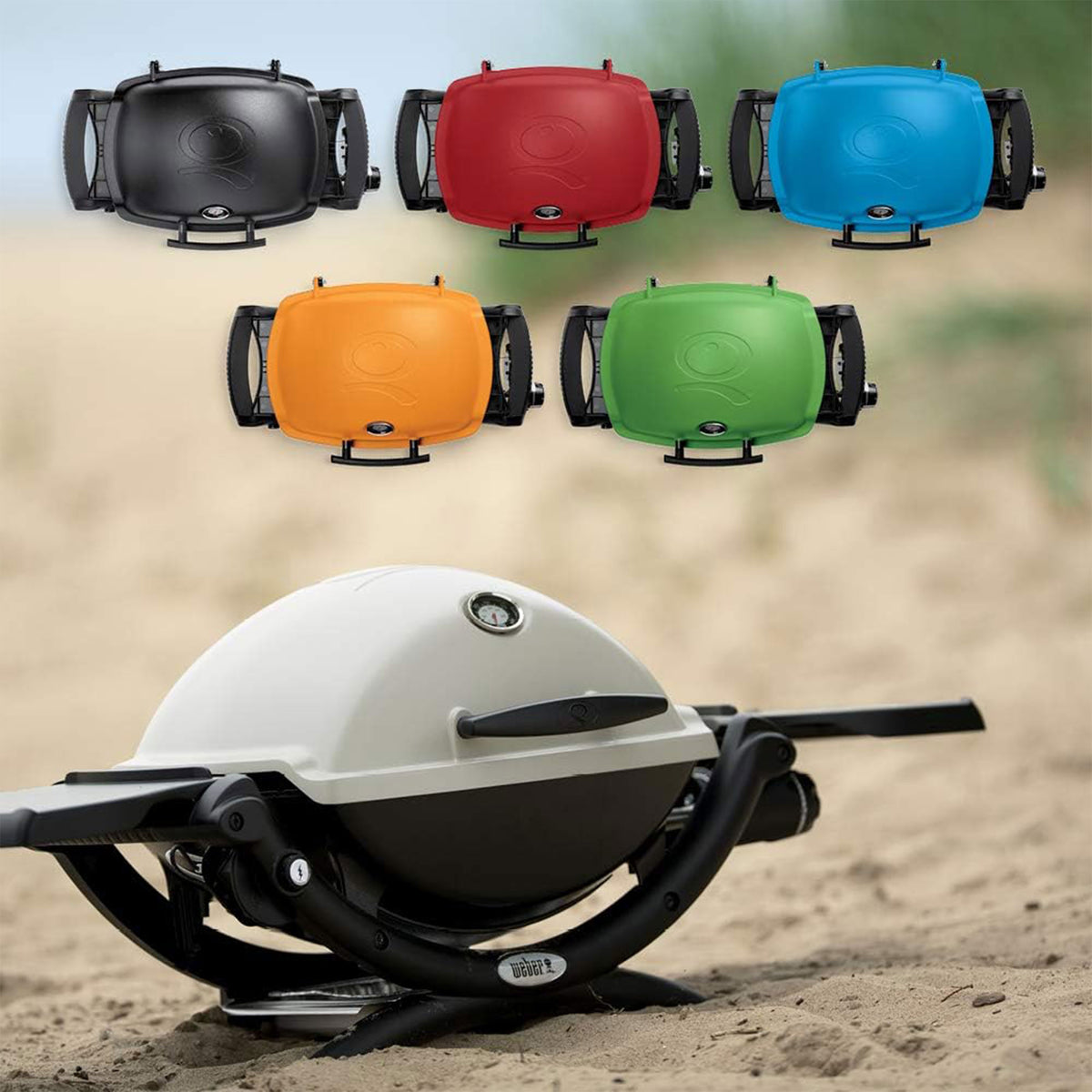 Weber Aluminum Lid Portable 8,500 BTU Liquid Propane Gas Grill, Black (Used)