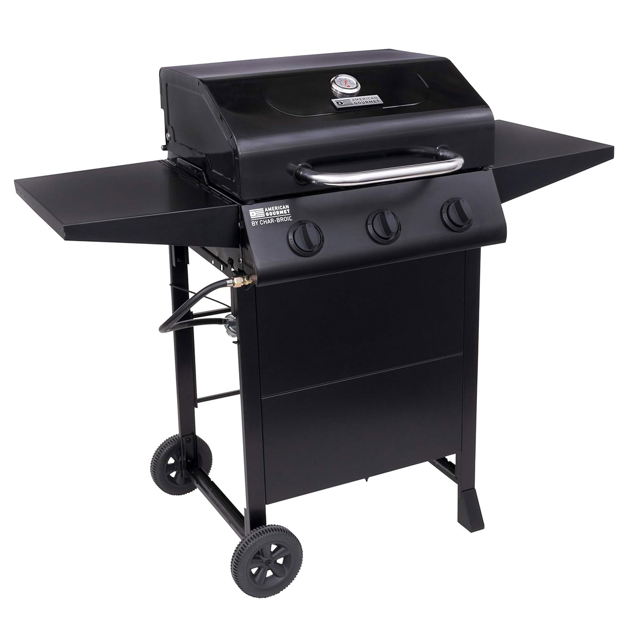 Char-Broil American Gourmet 3 Burner Cart Style Liquid Propane Gas Grill, Black - VMInnovations