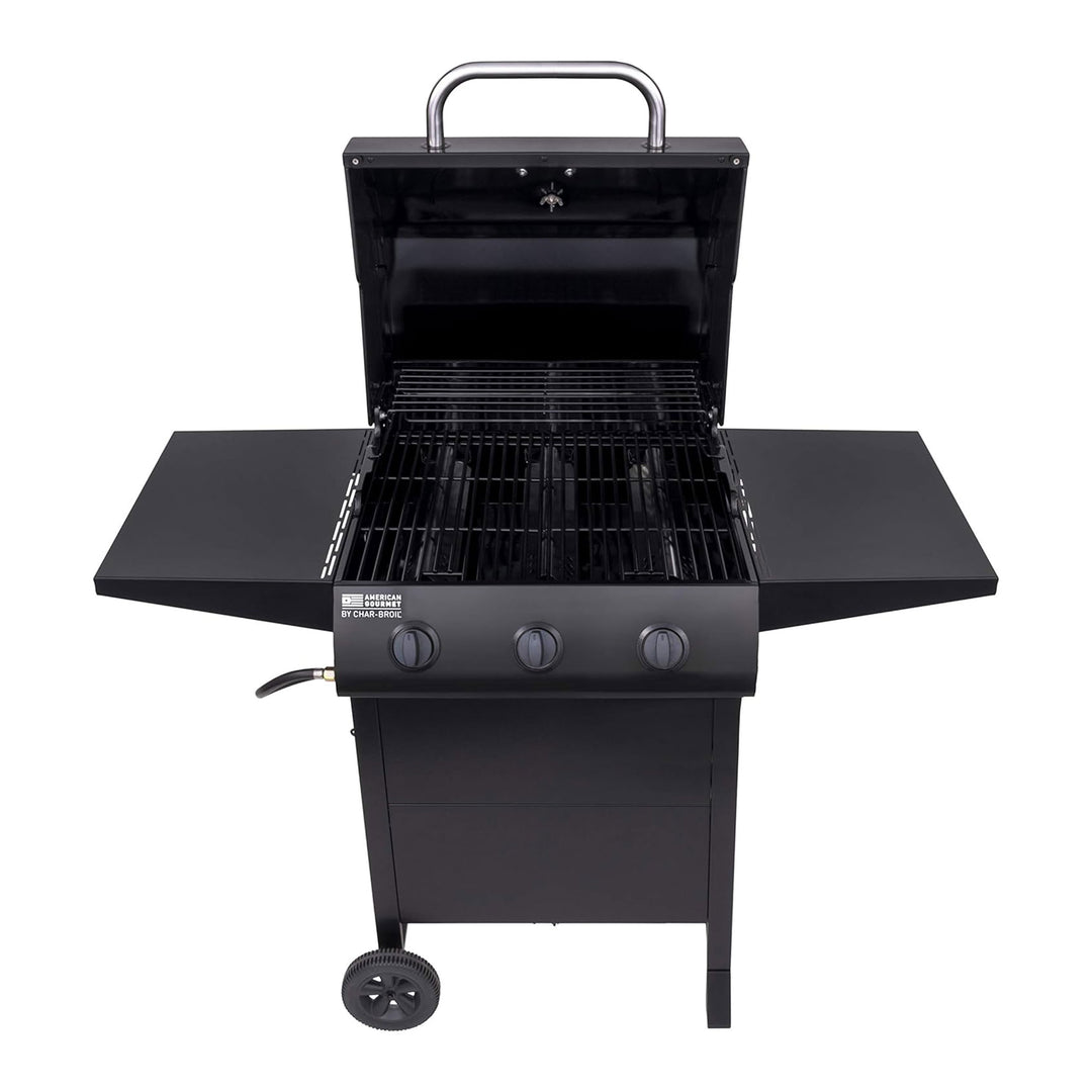 Char-Broil American Gourmet 3 Burner Cart Style Liquid Propane Gas Grill, Black - VMInnovations