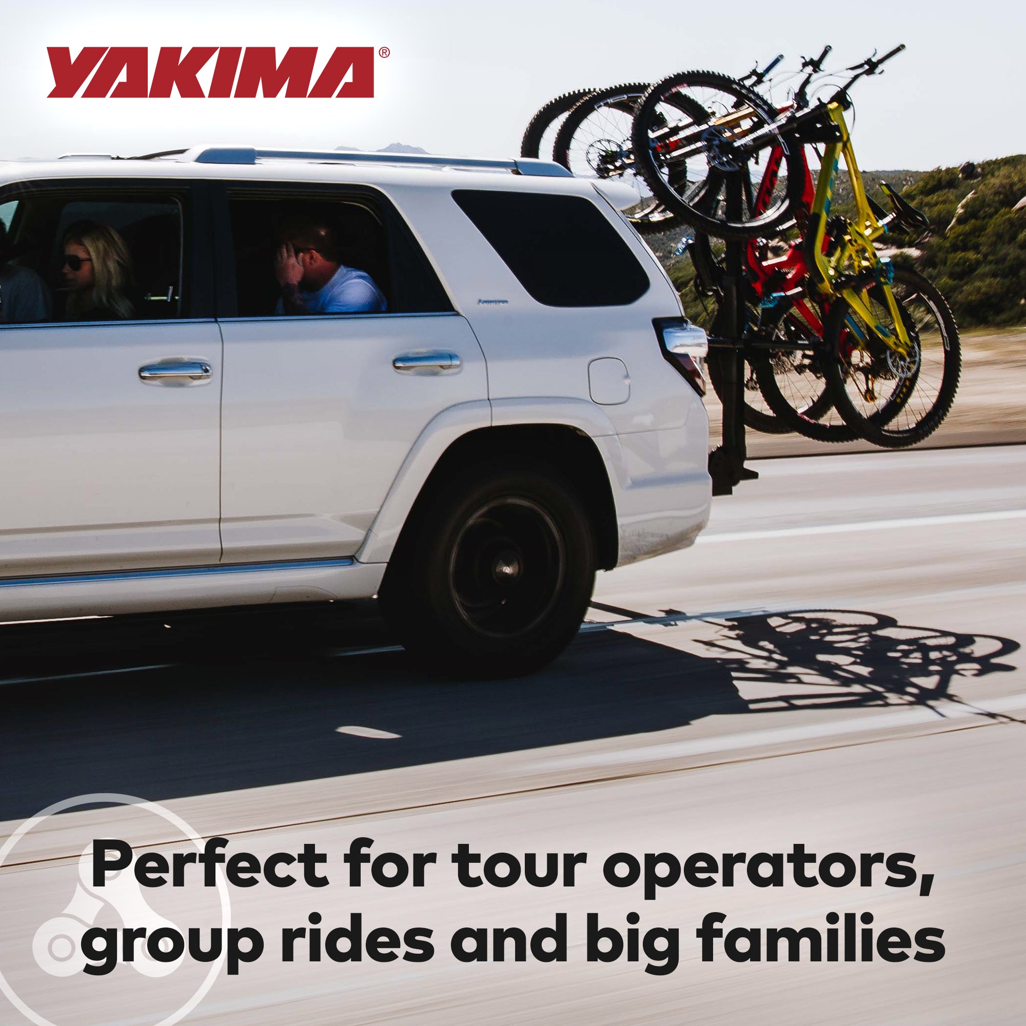 Yakima HangOver 4 Adjustable Vertical Mountain Bike Hitch Rack for 4 Bikes(Used) - VMInnovations