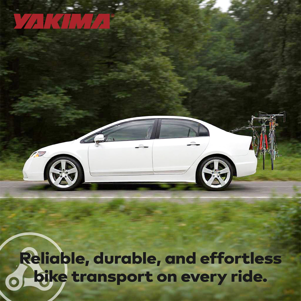 Yakima FullBack 2 Bike Capacity Trunk Bike Strap Rack with ZipStrips, Black (For Parts)